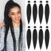 Beyond Beauty EZ Braid Pre Stretched Braiding Hair 8Packs-26inch EZ Braid Professional Hair Yaki Texture Synthetic Hair(#2) 8Packs-26Inch #2