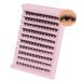 Lash Clusters 120Pcs DIY Individual Eyelash Extenisons Natural Look D Curl Cluster eyelashes 8-16MM Reusable Individuals DIY at Home (#02) Natural Lashes