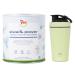 Power protein according to Dr.Strunz with free-shaker Mint I Good creamy creamy multi-component egg whites: whey soy milk chicken egg protein + L-carnitine vitamins minerals i CS 156 (pure)