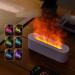 Flame Aroma Diffuser Humidifier - 130ml Portable Aromatherapy with 7 Color Night Light & Auto Shut-Off - B-White - Buy Online on GoSupps.com