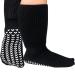 RAXSEG Extra Wide Socks for Swollen Feet Non Slip Cast Sock Diabetic Socks for Men Swollen Feet Socks Women Extra Wide Mens Socks Edema Socks Lymphedema Socks Black