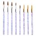 Joyan 8 pieces acrylic nails brush gel nail brush acrylic brush for nails nail brush acrylic nail brush for gel nails brush professional for painting nail design brush