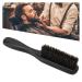 LCKJLJ Bristle Beard Brush & Hair Comb with Wooden Handle for Men - Black | Premium Grooming Tool (1 Piece) - Buy Online on GoSupps.com