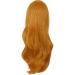 MapofBeauty 28 Women Side Bangs Long Curly Hair Cosplay Wig - Golden Orange - Buy Online on GoSupps.com