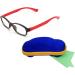 Buy Children's Glasses Frame with Clear Lens for Boys & Girls (Ages 5-12) - Includes Black Red Glasses Case - International Shipping Available - Buy Online on GoSupps.com