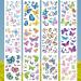 VIWIEU Kids Glitter Butterfly Temporary Tattoos - 12 Sheets, Colorful 3D Shimmer Design, Waterproof, Fake Body Decoration for Girls - Perfect for Birthday Parties & Christmas Gifts - Buy Online on GoSupps.com