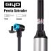 GIYO Small Bike Pump with Gauge | Fits Presta & Schrader | Max 120 psi | Portable Air Pump for Road & MTB | Concealed Hose | Made in Taiwan - Buy Online on GoSupps.com