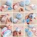 Pom Pom Maker Set - 8 Sizes Pompom Tool for DIY Wool Yarn Crafts | Includes 20 Plastic Needles & 2 Scissors | Fun for Kids and Adults - Buy Online on GoSupps.com