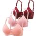 2024 New O 3PC Women s Comfortable Summer Push-Up Bras - Thin Breathable No Steel Ring Anti-Drop Hot Pink | International Shipping Available - Buy Online on GoSupps.com