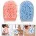 2pcs Exfoliating Gloves for Shower | Double-Sided Loofah | Blue & Pink - Remove Dead Skin & Enhance Your Skincare Routine - Buy Online on GoSupps.com