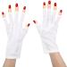 LED Nail Art Curing Lamp Anti UV Glove Skin Care Glove for Nail Dryers Beauty Personal Care Protection Nail Art Gloves Accessories Tool 1 Pair(White)