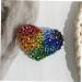 FRCOLOR Colorful Beads Barrettes Hair Barrettes Hair Clip Hair Pin Colorful Heart Clip Alloy Snap Clip Heart-shaped - Buy Online on GoSupps.com