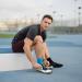 Bauerfeind Sports Compression Ankle Sleeve - Unisex Ankle Support Bandage for Running Fitness & Ball Sports - Left & Right Fit - Size L Navy - Buy Online on GoSupps.com