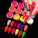 Neon Fluorescent Nail Powder Gradient Glitter Dust Pigment - 12 Color Set for DIY Nail Art Decoration - Buy Online on GoSupps.com