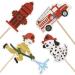 Unimall Global 24pcs Fireman Cupcake Toppers | Fire Department Cake Picks | Baby Shower & Birthday Party Decorations - Buy Online on GoSupps.com