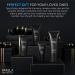 VARELA Premium Men's 4pc Skin Care Set | Face Scrub Morning Moisturizer with SPF20 Evening Moisturizer & Cleanser | 1 Month Supply for Radiant Skin - Buy Online on GoSupps.com