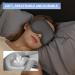 Blockout Light 3D Eyelash Protector Sleep Mask in Gray - Adjustable Strap for Women and Men - Ideal for Sleeping, Meditation, Yoga, and Travel - Buy Online on GoSupps.com