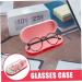 PartyKindom 3 Sets Double Layer Glasses Case with Mirror & PU Leather Travel Mini Suite - Ideal for International Shipping - Buy Online on GoSupps.com