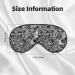 Sleep Mask Eye for Women & Men - Reusable Soft Blackout Eye Masks for Better Sleep Travel & Camping - Black White Marble Gift Essentials - Buy Online on GoSupps.com