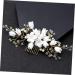 Housoutil Bride Headpieces for Wedding Bride Insert Comb Wedding Headpiece Diamond Headpiece Bridal Headpiece Wedding Diamond Comb Jewelry Comb Bride White Hairpin The Flowers Miss - Buy Online on GoSupps.com