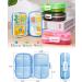 Portable Travel Pill Organizer 4-Pack | ZIKEE Easy Open Large Medicine Organizer for Fish Oils & Vitamins | Compact Daily Pill Holder for Purse & Pocket - Buy Online on GoSupps.com