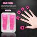 26pcs Plastic U Shape Nail Polish Protector | Reusable Nail Covers for Spill-Proof Manicures | Nail Art Accessories Rose Red - Buy Online on GoSupps.com