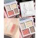 Domality 4 in 1 Contour Highlighter Blusher Makeup Palette with Brushes - Natural Matte & Shimmer Finish for a Glowing Look - Buy Online on GoSupps.com
