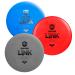 Discmania Evolution Exo Link Disc Golf Putter Pack of 3-173-176g (Colors May Vary) Putting Practice Disc Golf Putter Pack Soft