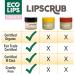 Eco Lips LIP SUGAR SCRUB 4 Pack (4-0.25oz jars) 100% Organic Lip Care Treatment with Organic Sugar & Coconut Oil - Gently Exfoliate & Polish Dry Flaky Lips (Variety 4-Pack) - Buy Online on GoSupps.com