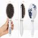 Boar Bristle Hair Brush for Women & Kids - Smoothing Detangling Hairbrush for Thick, Curly, Wet & Dry Hair - Adds Shine, Improves Texture - Includes Hair Comb and Giftbox - White - Buy Online on GoSupps.com