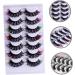 7 Pairs false lashes fake eyelashes lash clusters eyelashes with color fake lashes false lash extensions makeup eyelashes individual lashes chemical fiber extend cosplay - Buy Online on GoSupps.com