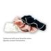 Josei 3pc Pure Silk Hair Scrunchies Set in Black, White & Pink with Rhinestones - Elastic Hair Bands for Women & Girls - Buy Online on GoSupps.com
