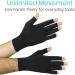Vive Copper Arthritis Gloves Black - Fingerless (X Small) | Pain Relief for Arthritic Hands - Buy Online on GoSupps.com