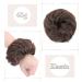 Silk-Co Hair Part with Rubber Band - Wavy Soft Dutt Hair Extensions Messy Bun Updos - 45g Medium Brown & Red-Brown - Buy Online on GoSupps.com