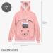 Homelevel Cat Pocket Hoodie - Cute Sweater with Dog Bag | Cat Sweater for Small Pets | Pink Pet Pocket Hoodie - Buy Online on GoSupps.com