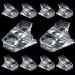 10 PCS Nail Clips Transparent Nail Clip Gel Nail Clip Plastic Nail Clamps Extension Gel Nail Tips UV LED for Quick Building Gel Finger Nail Forms DIY Nail Cips Gel Nail Kit
