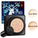 Mushroom Head Air Cushion CC Cream Moisturizing Concealer BB Cream with Foundation Brush Face Foundation Makeup Full Coverage Pores (Natural Color) - Buy Online on GoSupps.com