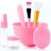 Xubx 10-Piece Face Mask Brush Set | Silicone Mixing Tools Facial Care Bowl & Sponge | Complete Skincare Kit for All Skin Types - Buy Online on GoSupps.com