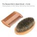 Mustache & Beard Brush and Comb Set | Men's Beard Grooming Tool Kit for Effortless Care - Buy Online on GoSupps.com