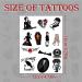 Wednesday Temporary Tattoos - 20 Sheets for Horror & Fantasy Fans | Birthday Party Decorations & Favors - Buy Online on GoSupps.com