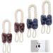 Kinsinder 4 Pcs Door Stop Rope Set | Anti-Crash Door Cord Clamp for Baby Safety | Finger Pinch Guard Protectors - Buy Online on GoSupps.com