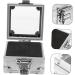 Nail Art Storage Box Drill Organiser Manicure Drill Box Storage Box for Manicure Polisher Nail Drill Organiser Tool Holder Zinc Alloy Grinding 9.00X7.50X6.00CM silver - Buy Online on GoSupps.com