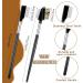 2 in 1 Eyelash Comb and Eyebrow Brush Set - Stainless Steel Makeup Grooming Tool for Lashes and Brows (2 PCS) - Buy Online on GoSupps.com