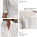 Short Sleeve V Neck Top Fashion Casual Elegant Embroidered Blouse for Shopping for Women White XX-Large - Buy Online on GoSupps.com