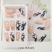 Shop Medium Length Coffin Press on Nails | Blue Marble & Sequin Designs | Glossy Acrylic Full Cover Nail Set for Women - 24 Pcs - Buy Online on GoSupps.com