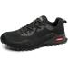 Kricely Trailla Shoes for Men - Breathable Slipproof Hiking & Running Boots | Outdoor Fitness | Size 45 EU - Black - Buy Online on GoSupps.com