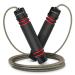 Portum jumping rope adult fitness speed rope adjustable with skin -friendly foam handles length adjustable slipproof and ideal for fitness & endurance suitable for children and adults red