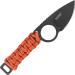 CRKT Capflying Knife EDC | Solid Blade Drop Point Knife with Black Stonewash | Orange Handle with Wrapped Cord | International Shipping Available - Buy Online on GoSupps.com