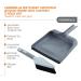 Casabella Wayclean Handheld Angled Dustpan and Brush Set - Medium Gray, 1-Pack - Buy Online on GoSupps.com
