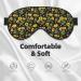 Buy Bees and Sunflowers Print Sleep Masks | Comfortable Soft Eye Mask with Adjustable Strap | Perfect for Home & Travel Use - Buy Online on GoSupps.com
